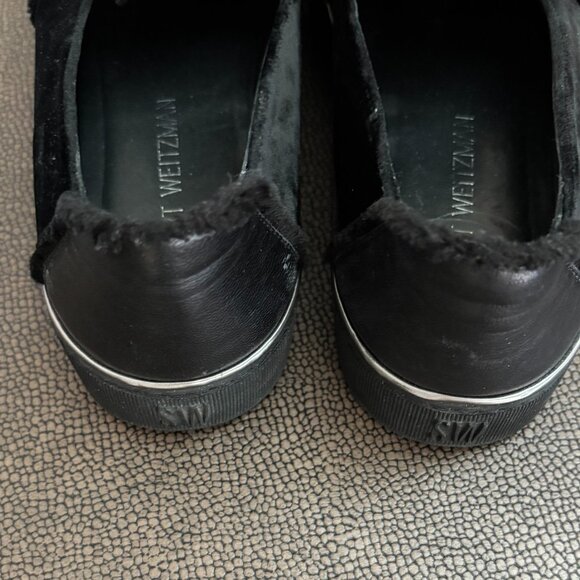 Stuart Weitzman black leather loafer - Picture 3 of 11